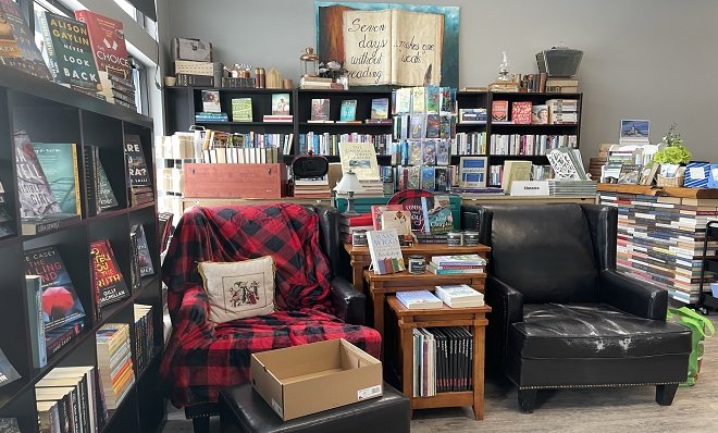 Inside of the Sherwood Park Bookworm