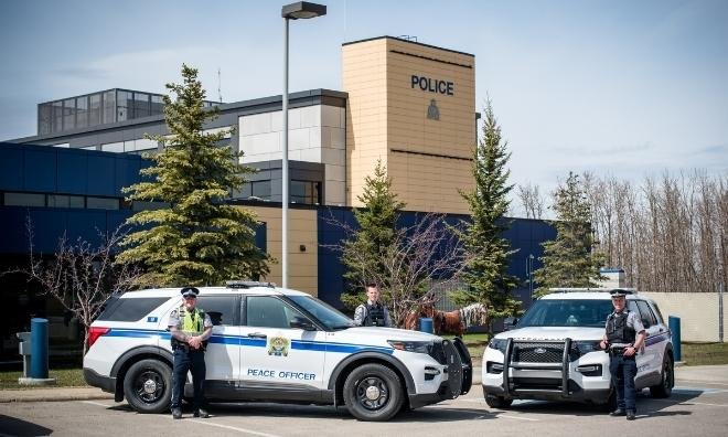 Image of Enforcement Services Officers at the Strathcona County Detachment