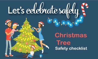 Christmas tree safety infographic