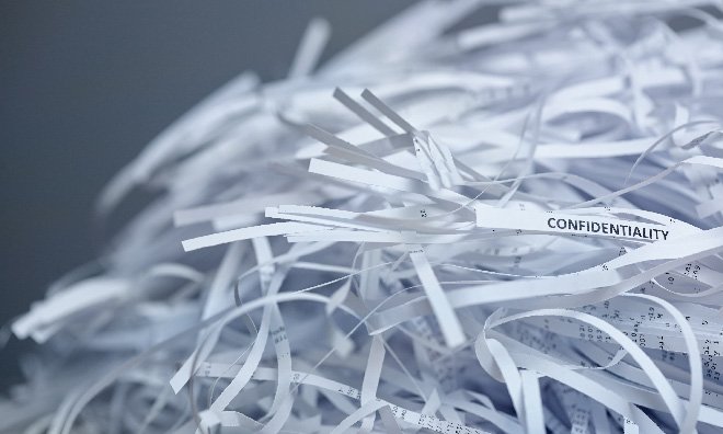 Image of a pile of shredded paper.