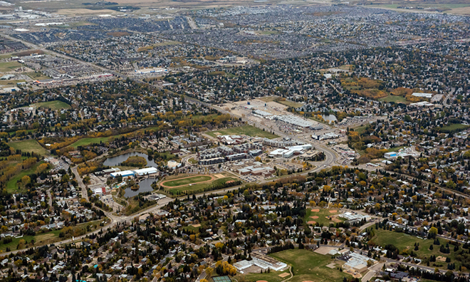 Aerial of Strathcona County