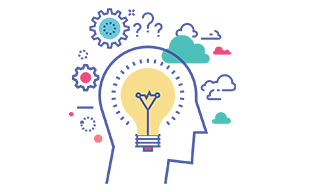 People talking over a visual plan
