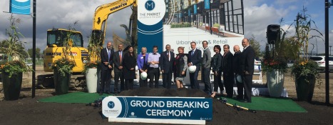 Ground breaking on The Market at Centre in the Park