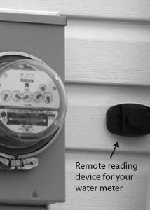 Remote water meter reading device