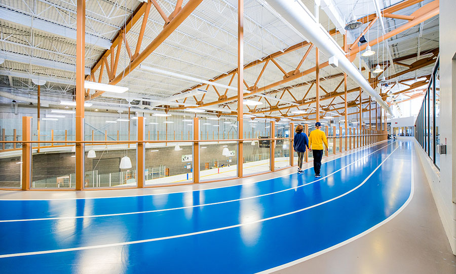 Indoor Track at Ardrossan Recreation Complex