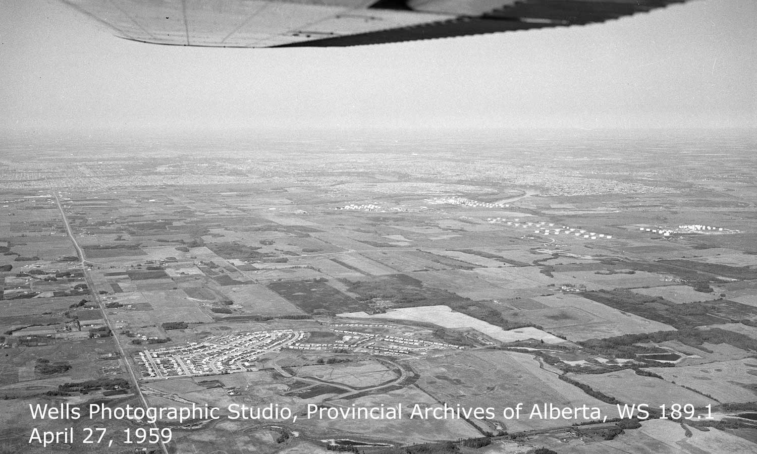 Sherwood Park surrounded by farms