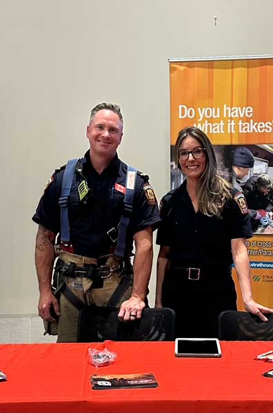 Emergency Services staff at a career fair