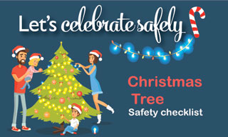 Christmas tree safety infographic