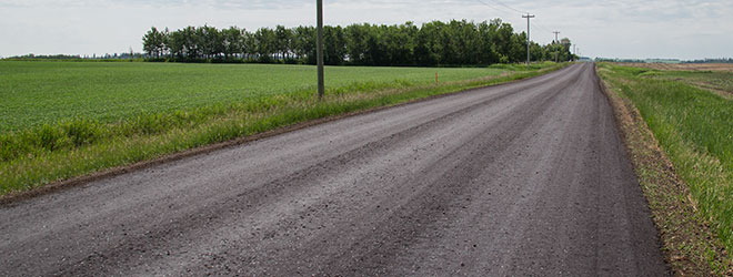 Image showing a dust-controlled gravel road