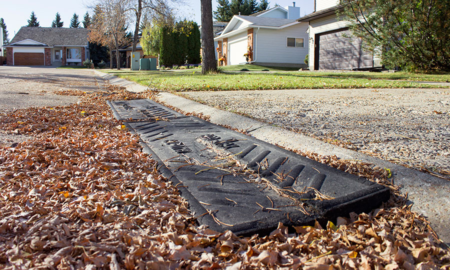 Curb ramps placed on the road beside a driveway