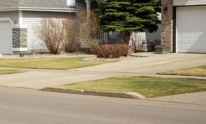 image showing an example of a drop driveway